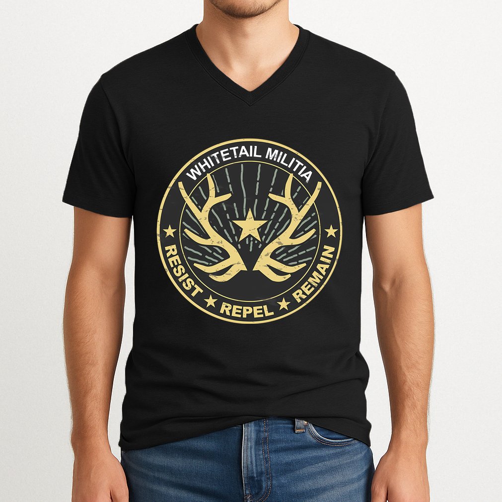 Whitetail Militia V-Neck T-Shirt