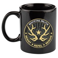 Whitetail Militia 11oz C Handle Ceramic Mug