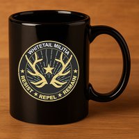 Whitetail Militia 11oz C Handle Ceramic Mug