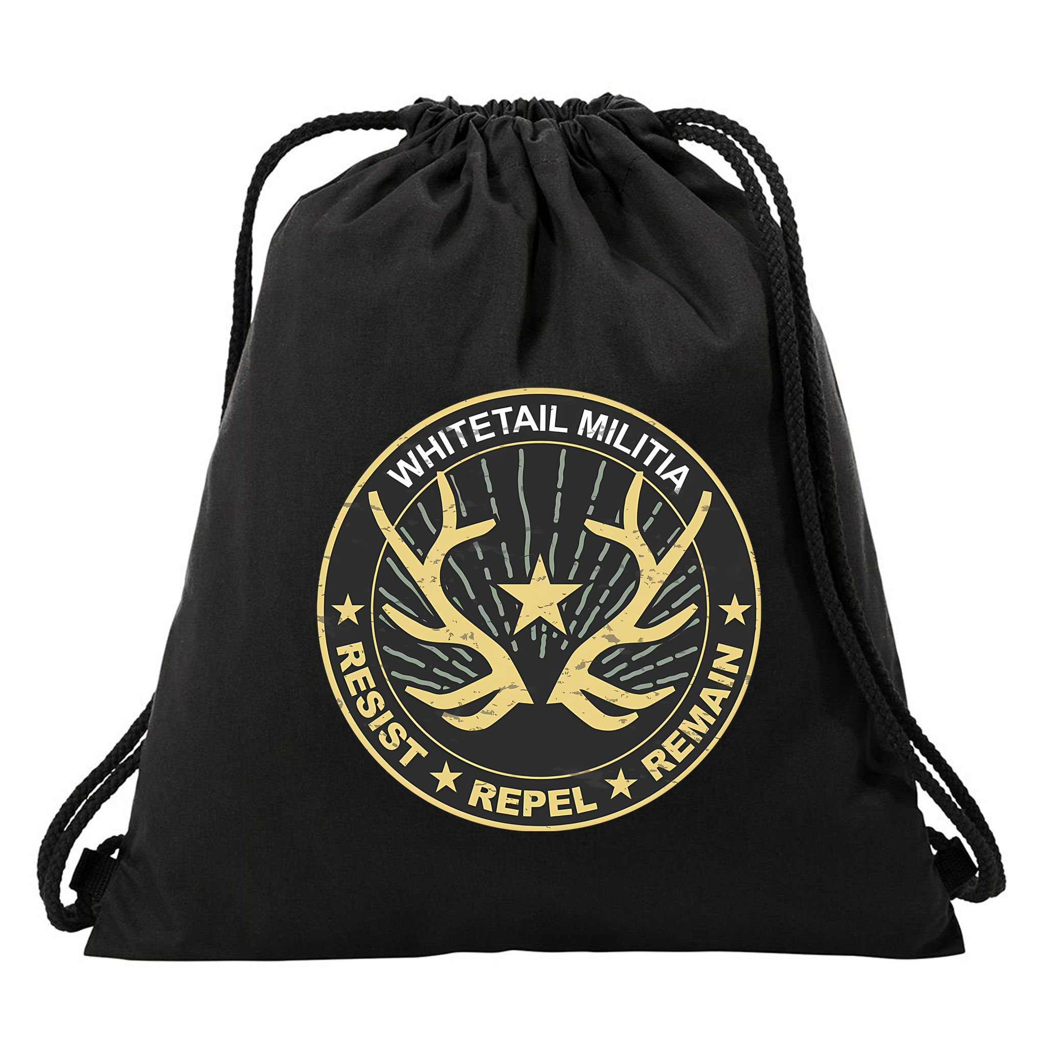Whitetail Militia Drawstring Bag