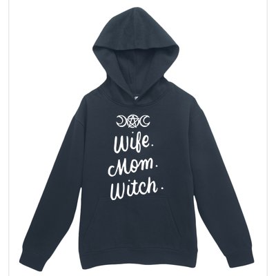 Wife Mom Witch Funny Halloween Funny Gift Witchcraft Wicca Gift Urban Pullover Hoodie