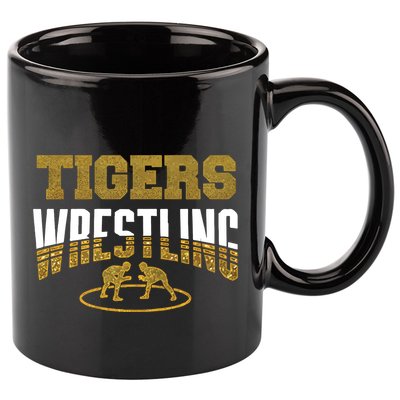 Wrestling Mom Wrestler 11oz C Handle Ceramic Mug