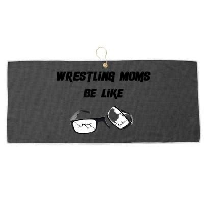 Wrestling Mom Large Microfiber Waffle Golf Towel