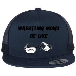 Wrestling Mom Flat Bill Trucker Hat