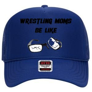 Wrestling Mom High Crown Mesh Back Trucker Hat