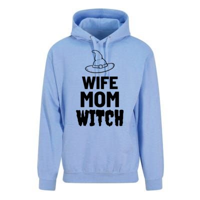 Wife Mom Witch Halloween Funny Joke Gift Unisex Surf Hoodie