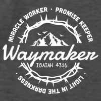 Waymaker Miracle Worker Promise Keeper Jesus Christ Vector Backpack