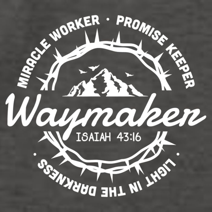 Waymaker Miracle Worker Promise Keeper Jesus Christ Vector Backpack