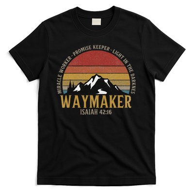 Waymaker Miracle Worker Christian Faith Bible Verse T-Shirt