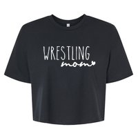 Wrestling Mom Wrestler Mom Bella+Canvas Jersey Crop Tee