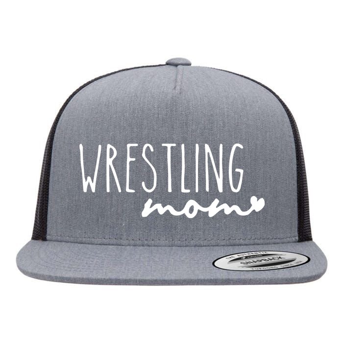 Wrestling Mom Wrestler Mom Flat Bill Trucker Hat