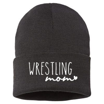 Wrestling Mom Wrestler Mom Sustainable Knit Beanie