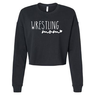 Wrestling Mom Wrestler Mom Cropped Pullover Crew