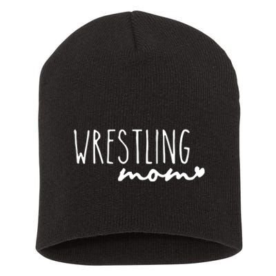 Wrestling Mom Wrestler Mom Short Acrylic Beanie