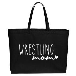 Wrestling Mom Wrestler Mom Cotton Canvas Jumbo Tote