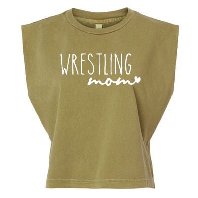 Wrestling Mom Wrestler Mom Garment-Dyed Women's Muscle Tee