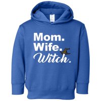 Wife Mom Witch Novelty Halloween Meaningful Gift Toddler Hoodie