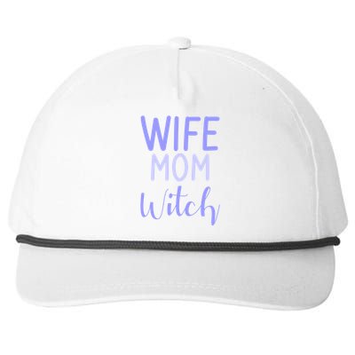 Wife Mom Witch Gift Snapback Five-Panel Rope Hat