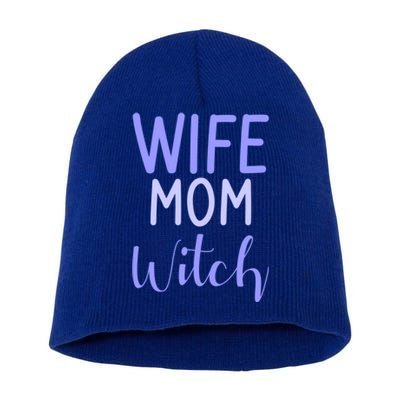 Wife Mom Witch Gift Short Acrylic Beanie