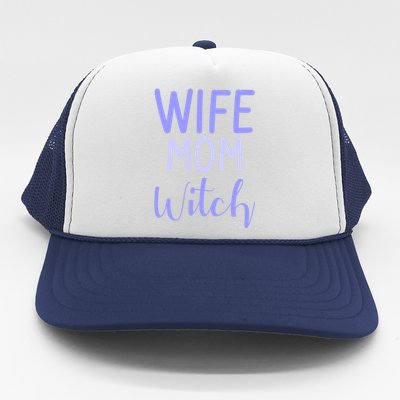 Wife Mom Witch Gift Trucker Hat