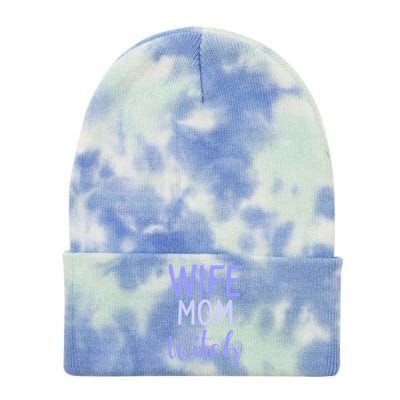 Wife Mom Witch Gift Tie Dye 12in Knit Beanie