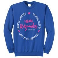 Waymaker Miracle Worker Promise Keeper Isaiah 4216 Tall Sweatshirt