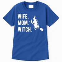 Wife Mom Witch Gift Funny Halloween Mom Gift Tall T-Shirt