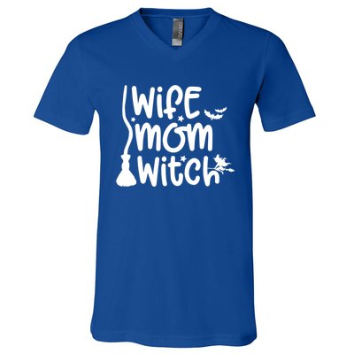 Wife Mom Witch Great Gift V-Neck T-Shirt