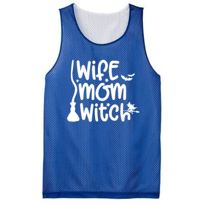 Wife Mom Witch Great Gift Mesh Reversible Basketball Jersey Tank