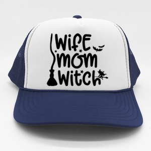 Wife Mom Witch Great Gift Trucker Hat