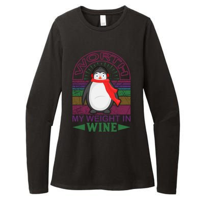 Worth My Weight In Wine Womens CVC Long Sleeve Shirt