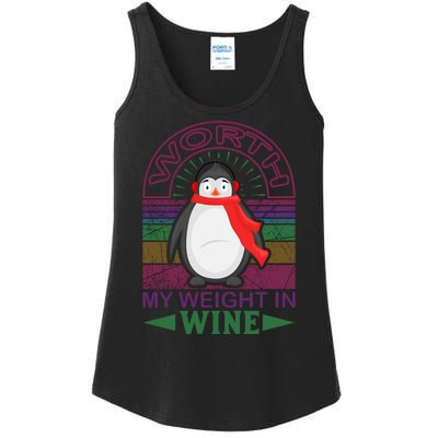 Worth My Weight In Wine Ladies Essential Tank