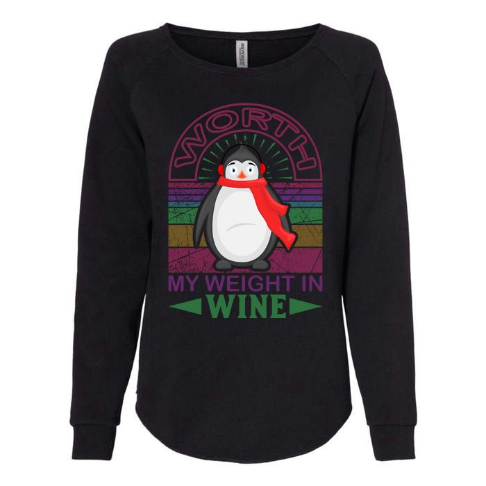 Worth My Weight In Wine Womens California Wash Sweatshirt