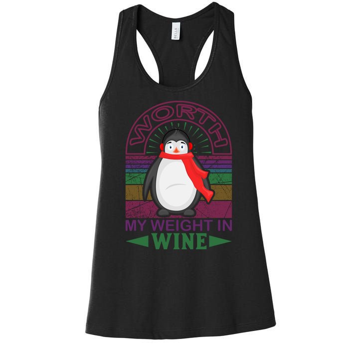 Worth My Weight In Wine Women's Racerback Tank