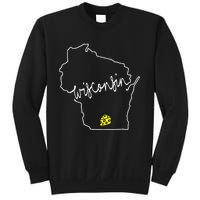 Womens Madison Wisconsin Cheese Funny WI Home State Sweatshirt