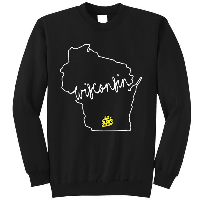 Womens Madison Wisconsin Cheese Funny WI Home State Sweatshirt