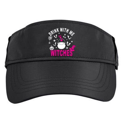 With Me Witches Be Crazy Drunken Witch Halloween Gift Adult Drive Performance Visor