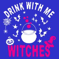With Me Witches Be Crazy Drunken Witch Halloween Gift Kids T-Shirt
