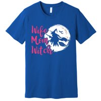 Wife Mom Witch Witch Halloween Costume Gift Premium T-Shirt