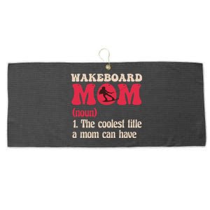 Wakeboard Mom Water Surfing Boating Skiing Wakeboarding Gift Large Microfiber Waffle Golf Towel