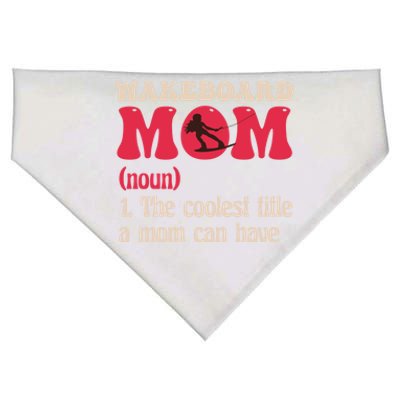 Wakeboard Mom Water Surfing Boating Skiing Wakeboarding Gift USA-Made Doggie Bandana