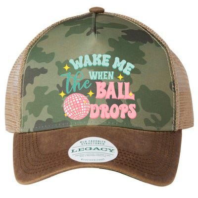 Wake Me When The Ball Drops New Year Eve 2024 Gift Legacy Tie Dye Trucker Hat