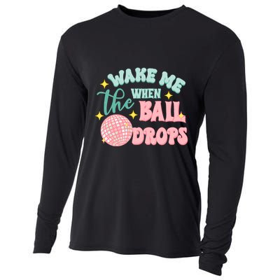 Wake Me When The Ball Drops New Year Eve 2024 Gift Cooling Performance Long Sleeve Crew