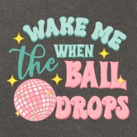 Wake Me When The Ball Drops New Year Eve 2024 Gift Cotton Canvas Backpack