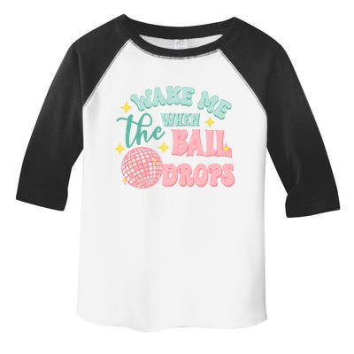 Wake Me When The Ball Drops New Year Eve 2024 Gift Toddler Fine Jersey T-Shirt