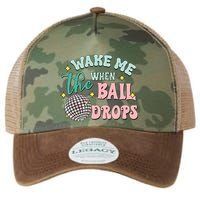 Wake Me When The Ball Drops Retro Happy New Year Meaningful Gift Legacy Tie Dye Trucker Hat
