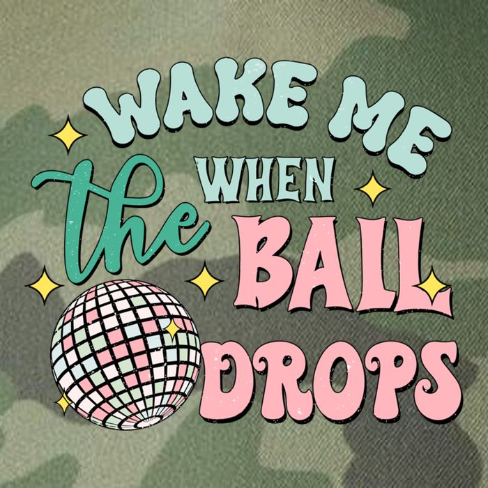 Wake Me When The Ball Drops Retro Happy New Year Meaningful Gift Legacy Tie Dye Trucker Hat