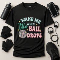 Wake Me When The Ball Drops Retro Happy New Year Meaningful Gift Performance Shirt