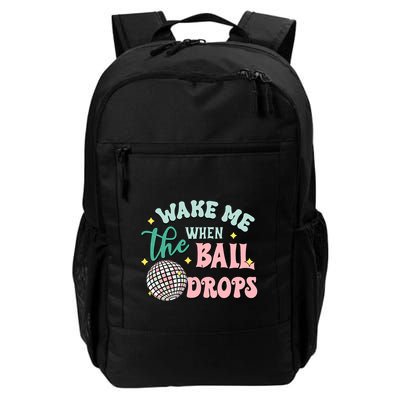 Wake Me When The Ball Drops Retro Happy New Year Meaningful Gift Backpack