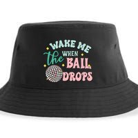 Wake Me When The Ball Drops Retro Happy New Year Meaningful Gift Sustainable Bucket Hat